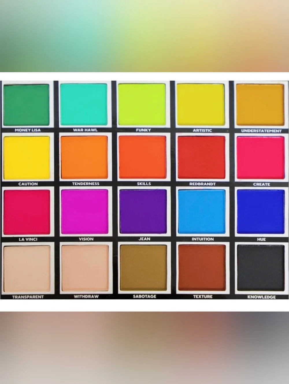 City Color Abstract Eyeshadow Palette - 20 Unique Shades